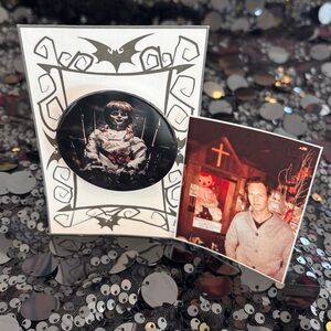 Annabelle pin and sticker